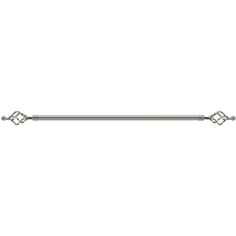 Curtain Rod Single Curtain Drape Set/Scarlet Curtain Pipe Set 1.5 M Length/Single Layer Curtain Hanging/Ball Decor Crown Fits 2