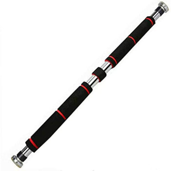 Pull Up Bar for Doorway, Chin Up Bar with Comfort Grips – Easy Mount & Adjustable Length – Suitable for 24-39” Door way – Heavy Duty Home Workout Equipment (60cm - 100 cm)
