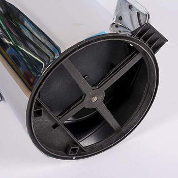 Stainless Steel Bathroom Trash Can, Bin with Foot Pedal Household Step Pedal Trash Can Anti-Foulingdustbin Rubbish Garbage Bin Container,8L