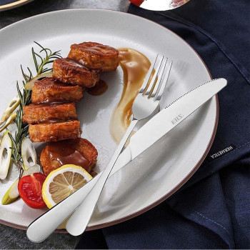 Stainless Steel Western Cutlery Set, 24 Piece Cutlery Set, Stainless Steel Cutlery Set, Mirror Finish, Dishwasher Safe (IE-54054)