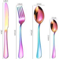 Stainless Steel Western Cutlery Set, 24 Piece Cutlery Set, Stainless Steel Cutlery Set, Mirror Finish, Dishwasher Safe (IE-54054)