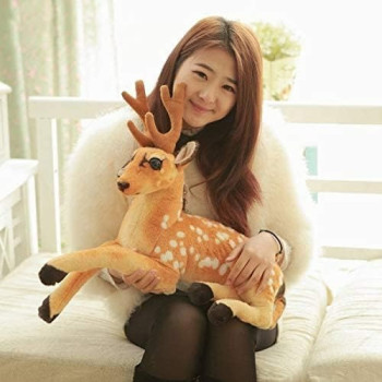 Tickles Standing Deer Soft Stuffed Plush Animals Toy for Kids Birthday Gift - TC-26991