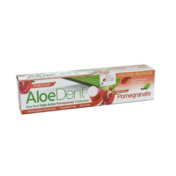 Aloedent Tripple Action Pomegranate Fruity Fluoride Sls Free Tooth Paste 100Ml