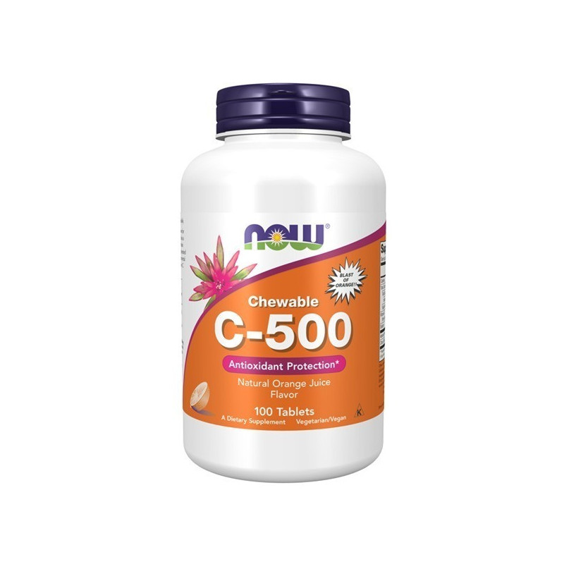 Now Vitamin C 500 Chew 100 Tablets