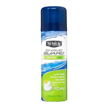 Schick Shave Guard Foam Sensitive Lime 220Ml