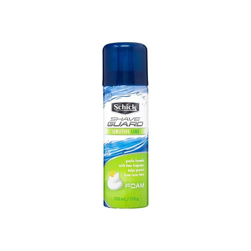 Schick Shave Guard Foam Sensitive Lime 220Ml