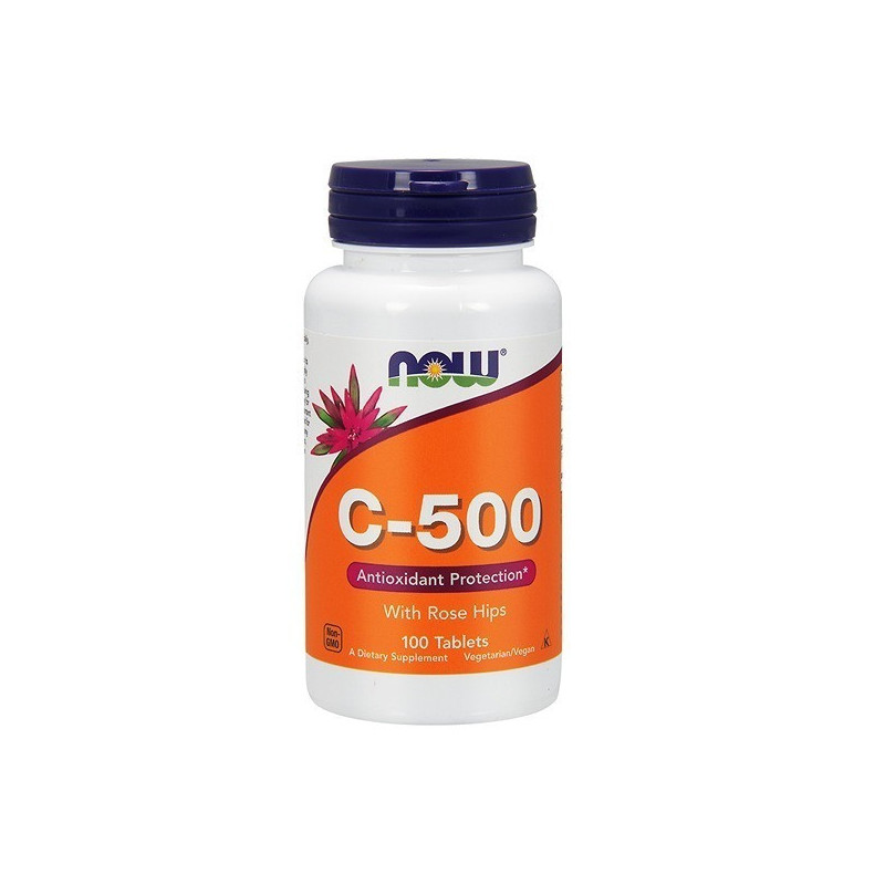 Now C-500 Vitamin C With Rose Hips Tablets 100S
