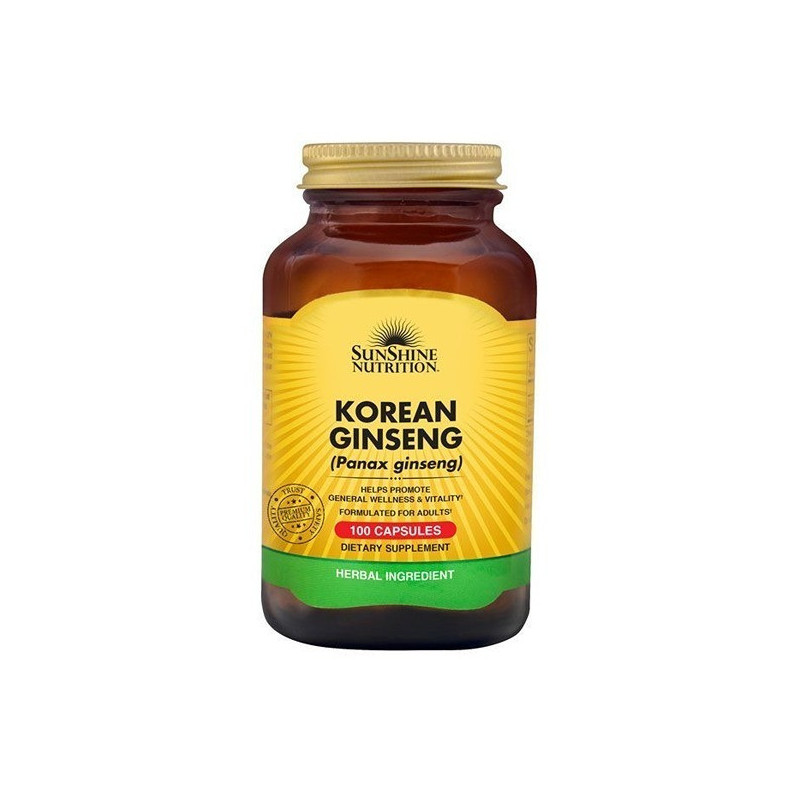 Sunshine Nutrition Korean Ginseng 100 Capsules