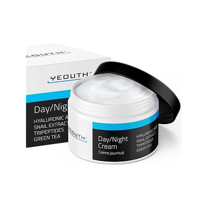 Yeouth Day/Night Cream Hyaluronic Acid Snail Extract 4Oz