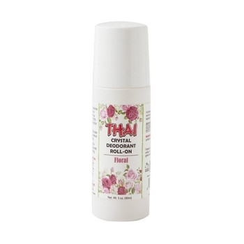 Thai Crystal Deodorant Roll On Floral 3Oz