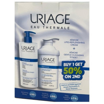 Uriage Xemose Promo Kit (Cream 400Ml + Syndet 500Ml)