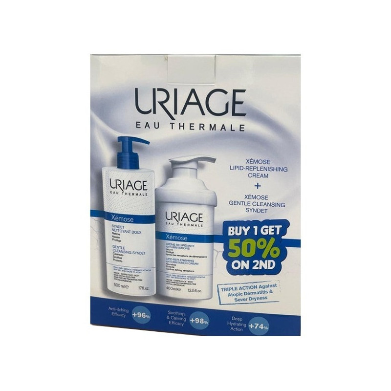 Uriage Xemose Promo Kit (Cream 400Ml + Syndet 500Ml)