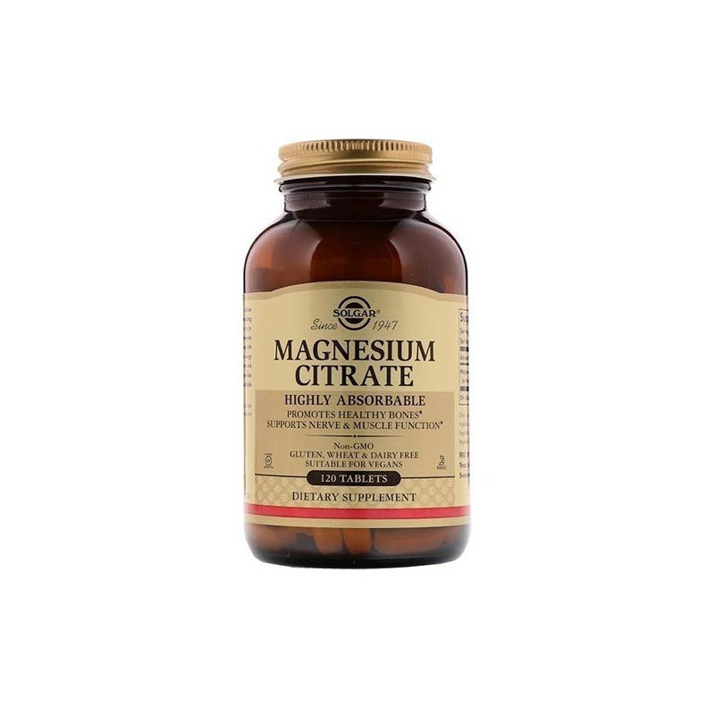 Solgar Magnesium Citrate 120 Tablets