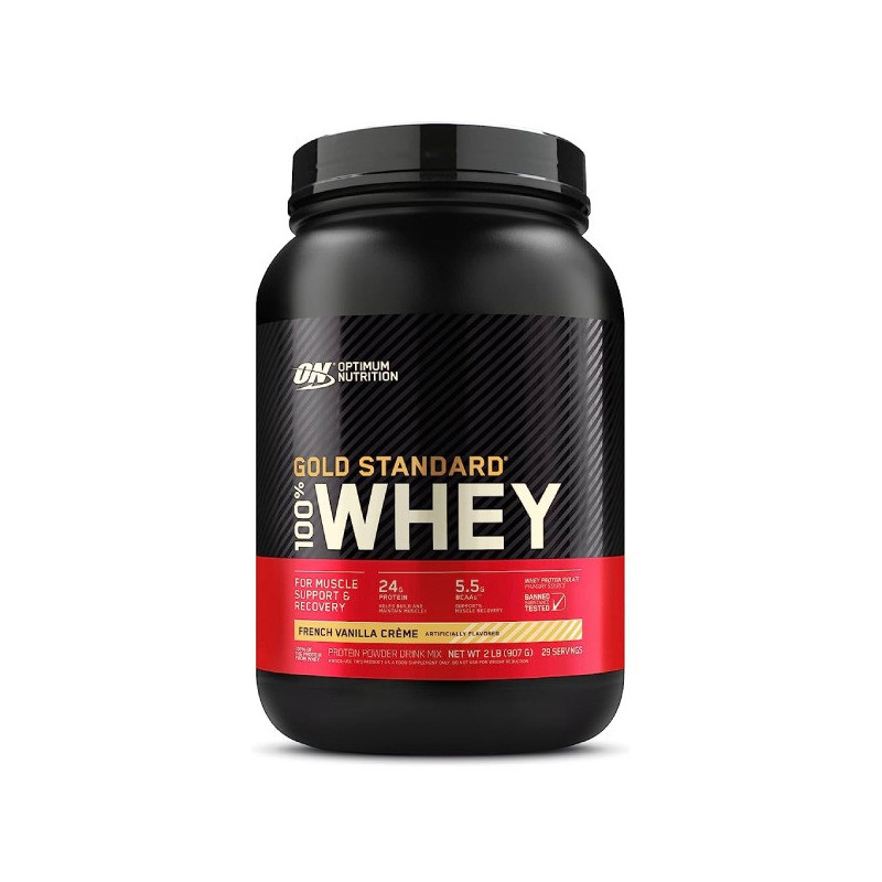 Optimum Nutrition Gold Standard 100% Whey French Vanila Cream Protein Powder 2Lbs