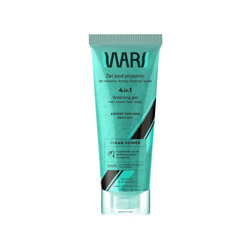 Wars Expert For Men 4 In1 Washing Gel Hair, Beard, Face, Body