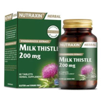 Nutraxin Herbal Standard Extract Milk Thistle 200Mg 60 Tablets
