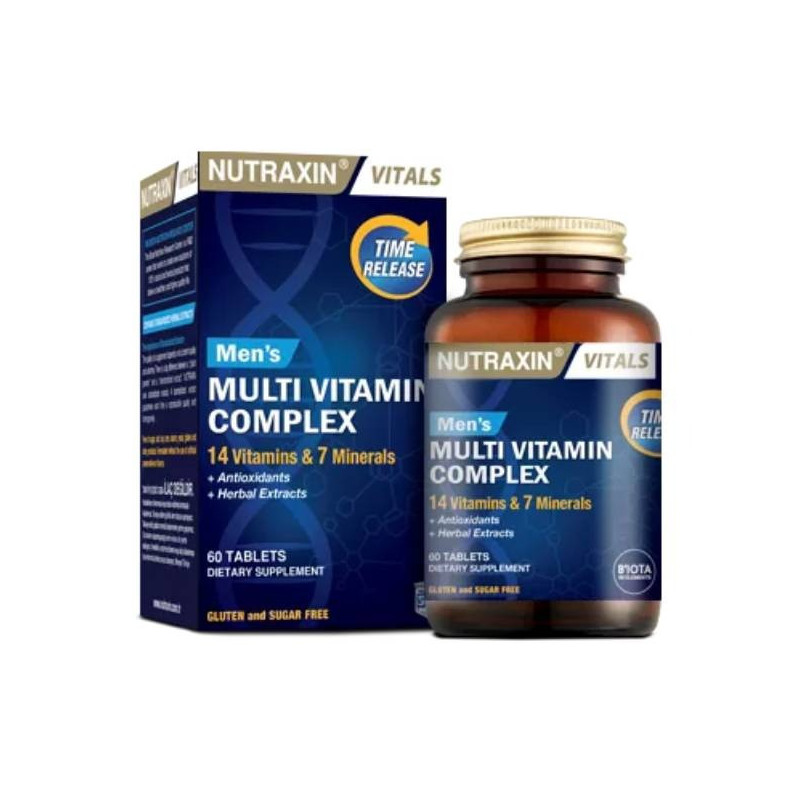Nutraxin Vitals Men'S Multivitamin Complex 60 Tablets