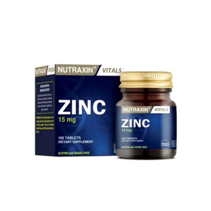 Nutraxin Vitals Zinc 15Mg 100 Tablets