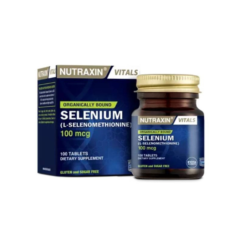 Nutraxin Vitals Selenium 100Mcg 100 Tablets
