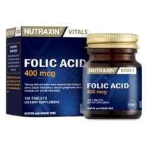 Nutraxin Vitals Folic Acid 400Mcg 100 Tablets