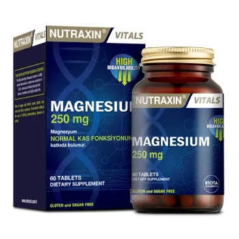 Nutraxin Vitals Magnesium 250Mg 60 Tablets