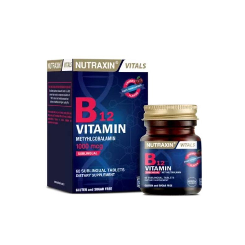 Nutraxin Vitals Vitamin B12 1000Mcg, 60 Tablets