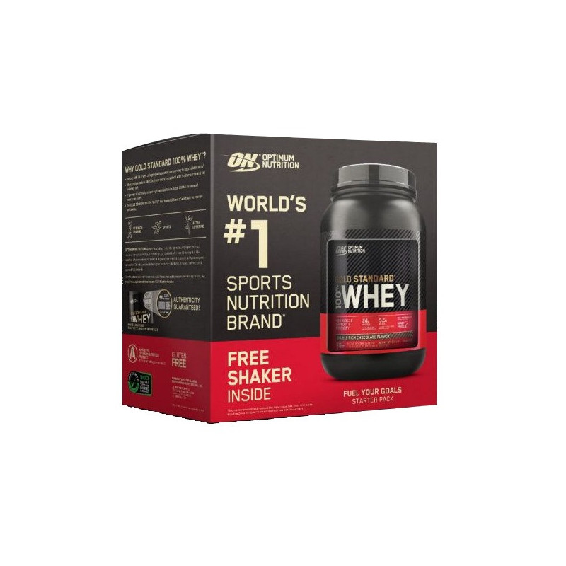 ON Gold Standard 100% Whey Chocolate 5LB + Electric Shaker