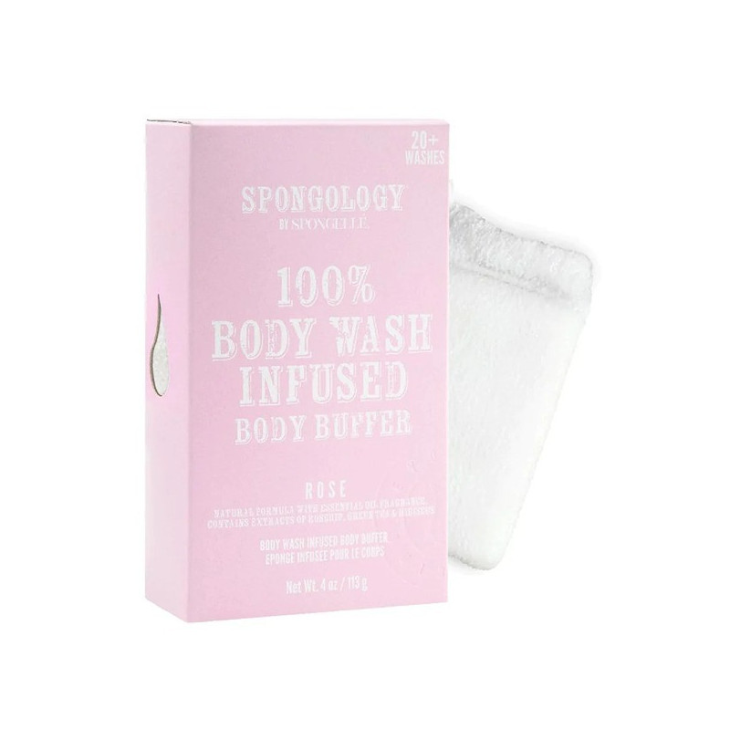 Spongelle Spongology Body Buffer Rose 20+ Washes 85G