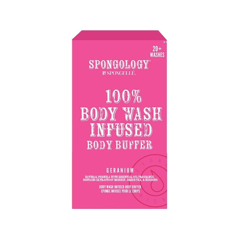 Spongelle Spongology Body Buffer Geranium 20+ Washes 113G