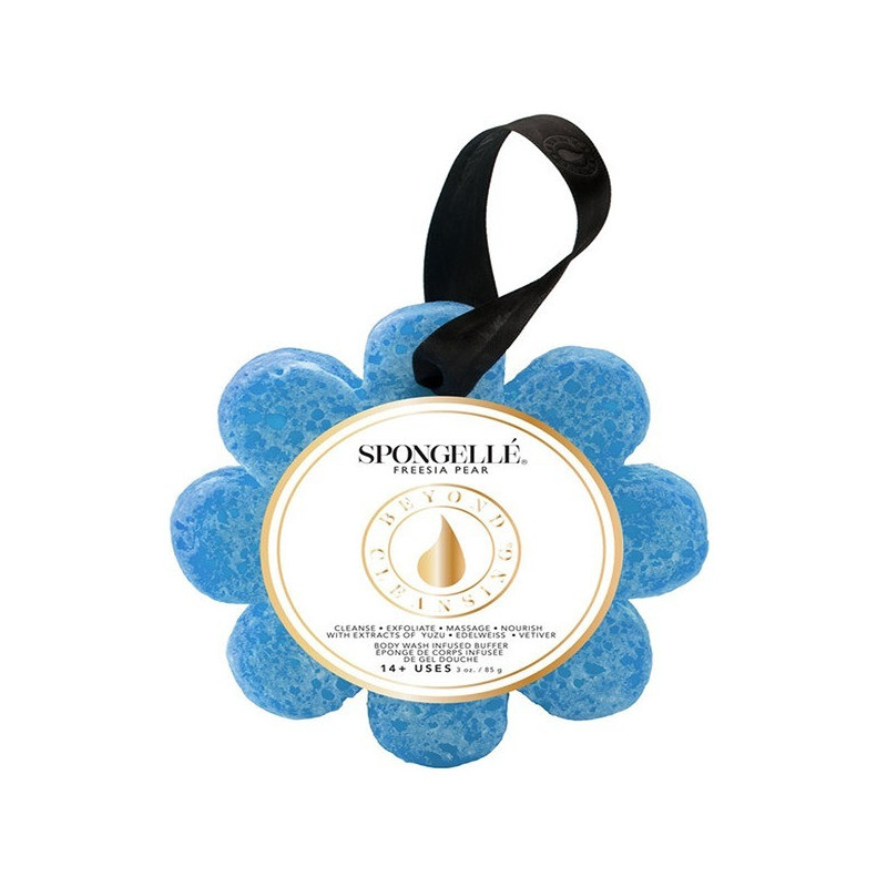 Spongelle Wild Flower Blue Freesia Pear Bath Sponge 85G