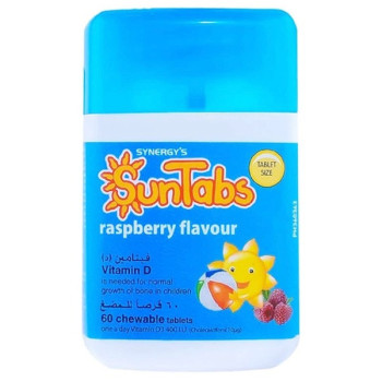 Sun Tab 400Iu Raspberry Flavour Chewable Tablets 60