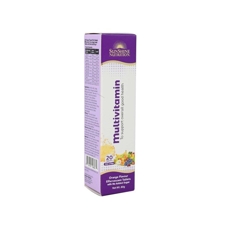 Sunshine Nutrition Multivitamin Effervescent 20 Tablets