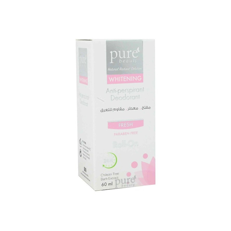 Pure Beauty White Anti Perspirant Deo Roll On Spring Blossom 60Ml