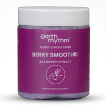 Earth Rhythm Butter Cream Soap Berry Smoothie 180Gm