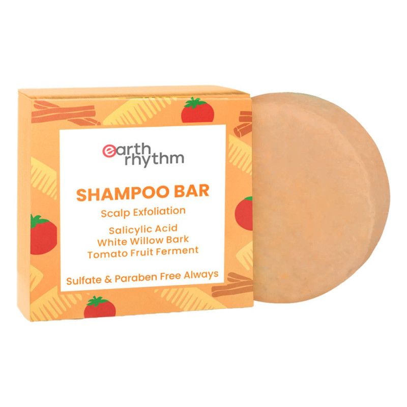 Earth Rhythm Shampoo Bar Salicylic Acid Willow Bark & Tomato 80G