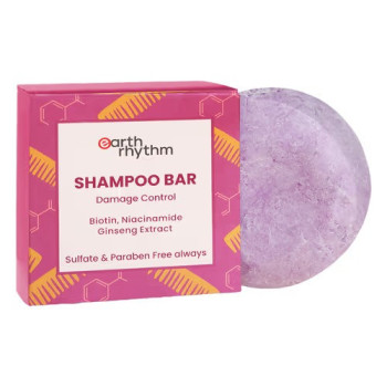 Earth Rhythm Shampoo Bar Biotin Niacinamide & Ginseng Extract 80Gm