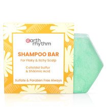 Earth Rhythm Anti-Dandruff Shampoo Bar For Itchy & Flaky Scalp 80Gm