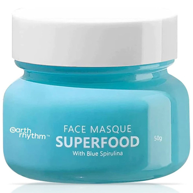 Earth Rhythm Face Masque Superfood Blue Spirulina & Squalane 65Gm