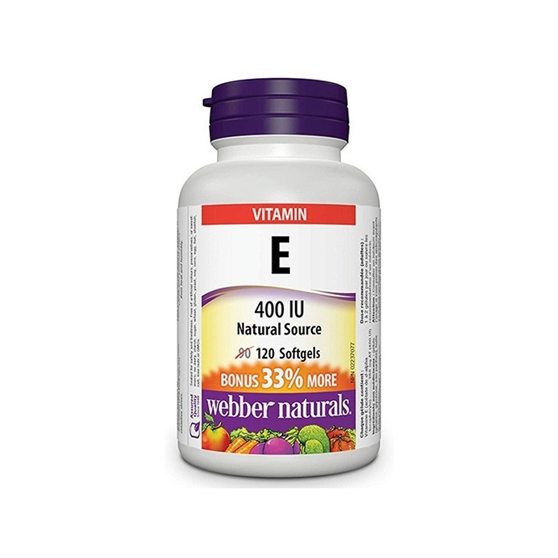 Webber Naturals Vitamin E 400 Ns 30S