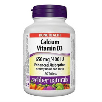 Webber Naturals Calcium+Vit D3 Tablets 30s
