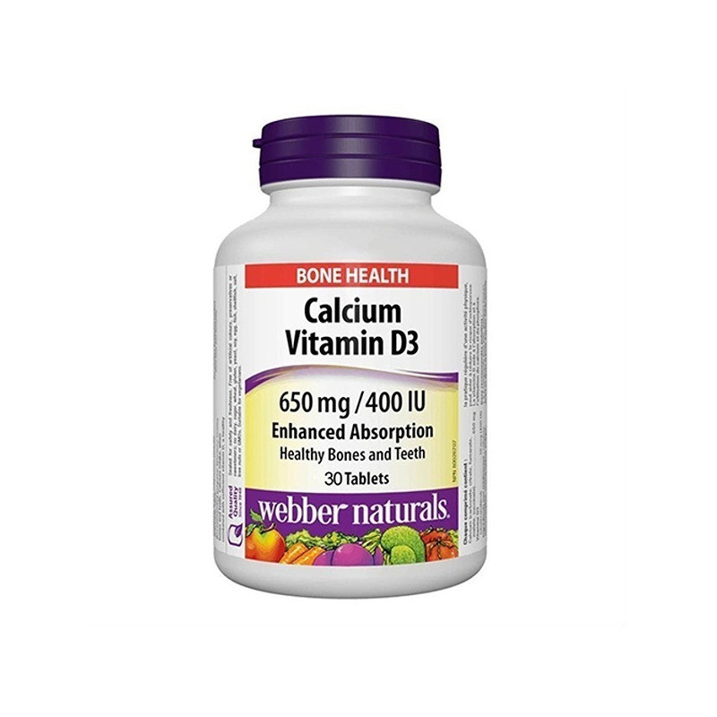 Webber Naturals Calcium+Vit D3 Tablets 30s