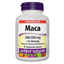 Webber Maca 500/200Mg 90 Vegetarian Capsules