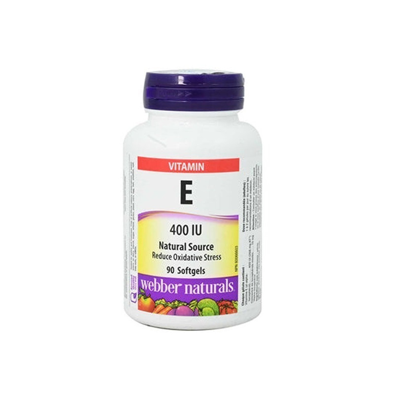 Webber Naturals Vitamin E Mixed Tocopherols 400IU Softgels 90s