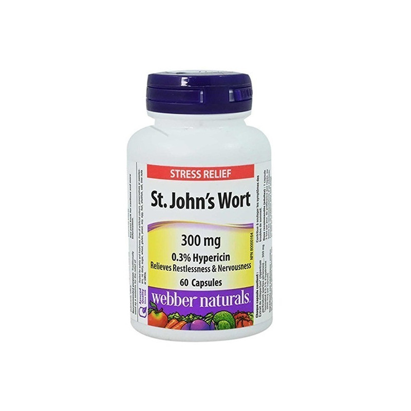 Webber Naturals St. Johns Wortextract 300Mg Capsules 60s