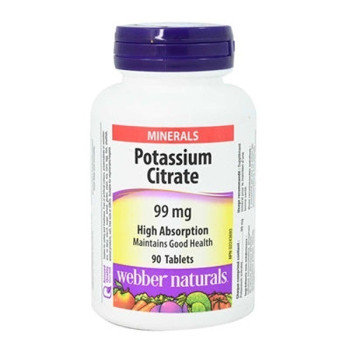 Webber Naturals Potassium Citrate 99Mg Tablets 90s