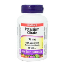 Webber Naturals Potassium Citrate 99Mg Tablets 90s