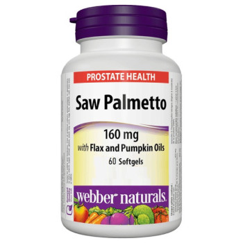 Webber Naturals Saw Palmetto 160Mg Softgels 60s