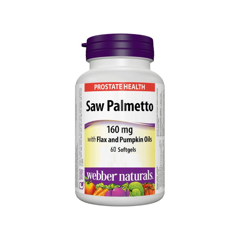 Webber Naturals Saw Palmetto 160Mg Softgels 60s