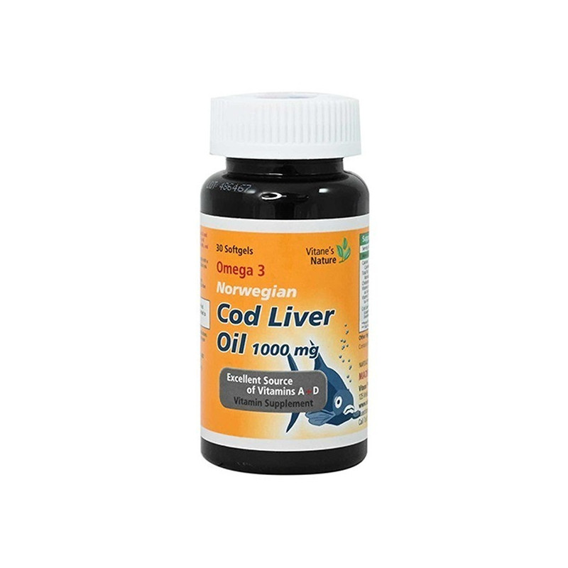 Vitane Cod Liver Oil 1000Mg Capsules 30S