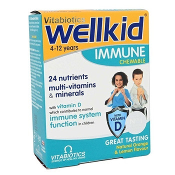 Vitabiotics Wellkid Immune Chewable Tablets 30s